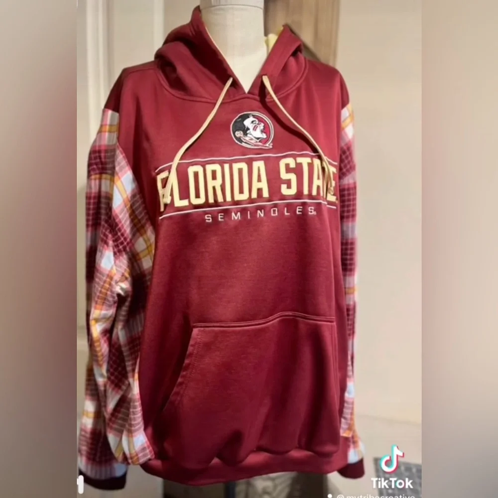 Upcycled Florida State Hoodie - Picture 1 of 2